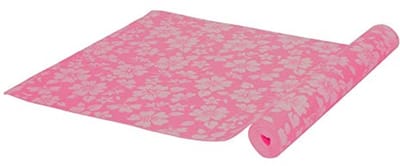 Yoga Mat met Bloemenpatroon - Roze, One Size
