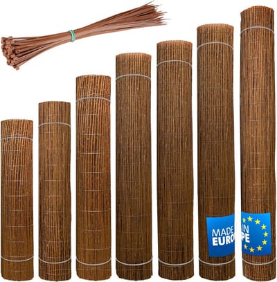 Natuurlijke Wilgenmat voor Tuin en Balkon - Privacy Scherm, Windbescherming 180 x 500 cm