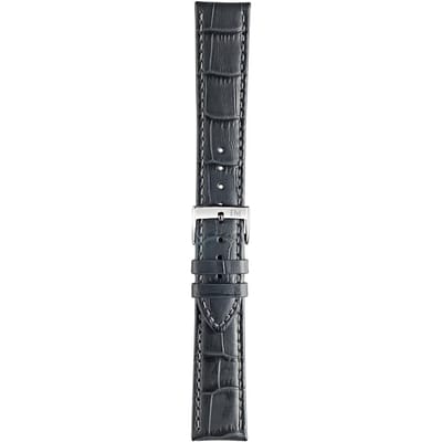Morellato PMX191BOLLE  IG Horlogebandje - Leer - Grijs - 18 mm