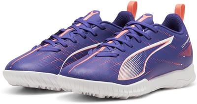 Puma Kinder Fußballschuhe Low Ultra 5 Play TT Jr 107910 Lapis Lazuli-Puma White-Sunset Glow-37