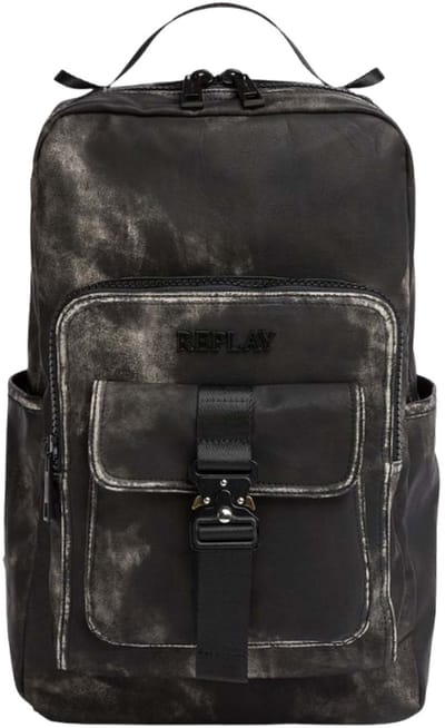 REPLAY vrijetijdsrugzak rugzak met laptopvak Backpack Washed Black donkerbruin