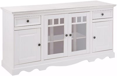 Melissa - Dressoir 2 Glasdeur 2 Laden 2 Deuren (85 x 169 x 45 cm)