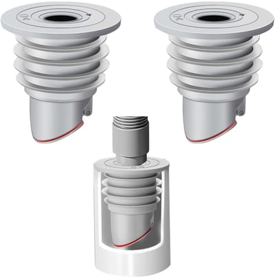 Dailygoods- Afvoerslangafdichting 2 Stuks - Siliconen Afdichtingsring - Afdichtingsring voor Afvoerslang - PVC Materiaal - Ideaal voor Wasmachine - Bescherming tegen Terugstroming - Afvoerplug