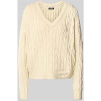 Gebreide pullover met V-hals, model 'TEDURPH'