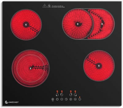 Keramische Kookplaat 4 Zones Inbouw 60 cm - Snel en Veilig Koken