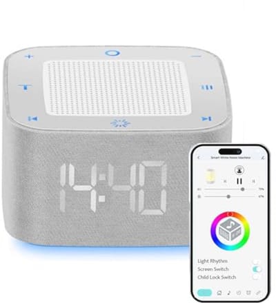 Draagbare White Noise Machine voor Baby's met 32 Geluiden en Timer