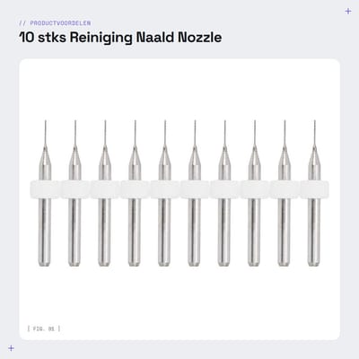 Dailygoods- Reinigingsnaald 10 Stuks - Wolfraamcarbide Boren - Precisie Bewerking - CNC/SMT Printplaten - Scherpe Snijkant - Betrouwbaar Gebruik - Boor