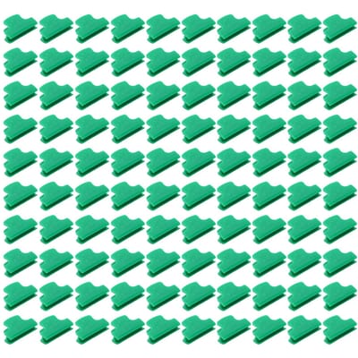 100 stuks 6 mm plastic kasfolieklemmen pijpklemmen kasafdekkingsaccessoires voor bevestiging blue