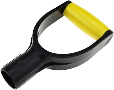 T-handgreep Schopsteel - Vervangende steel - Tuinonderhoud - Ergonomisch ontwerp - 32mm binnendiameter - Zwart geel