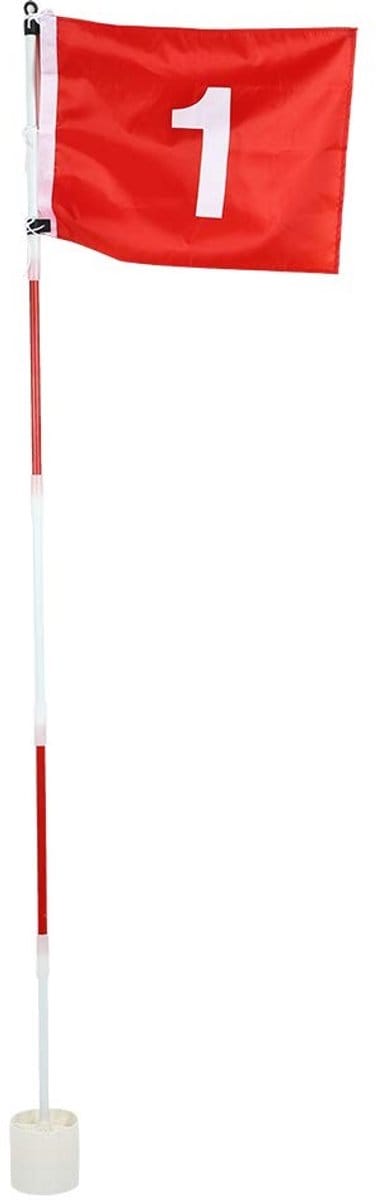 Dailygoody - Putting Green Set - Verstelbare Hoogte - Afneembare Vlaggenmast - Nylon Vlag - Golfoefen Accessoires - Geschikt voor Binnen en Buiten