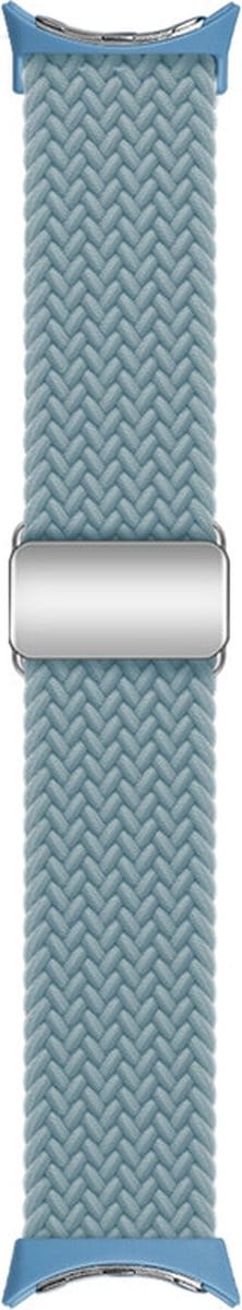 Nylon bandje - geschikt voor Google Pixel Watch 4 (41mm) / Pixel Watch 3 (41mm) / Pixel Watch 2 / Pixel Watch - lichtblauw