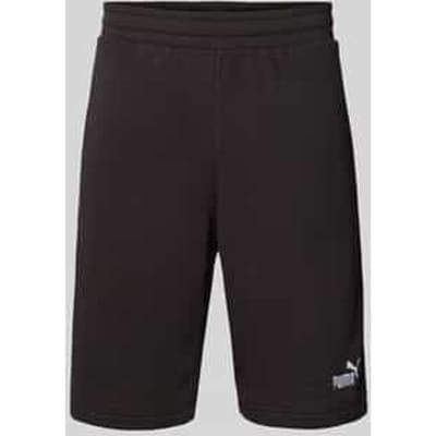 Regular fit sweatshorts met labelstitching, model 'ESS No. 1'