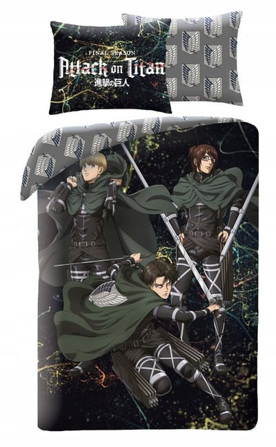 Attack on Titan Dekbedovertrek Final Season - 140 x 200 + 70 x 90 cm - Polyester