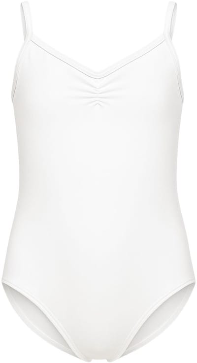 Dancer Dancewear® Klassiek balletpakje | Wit | "Odette" | Meisje | met spaghettibandjes | Maat 98/104 | 4 Jaar