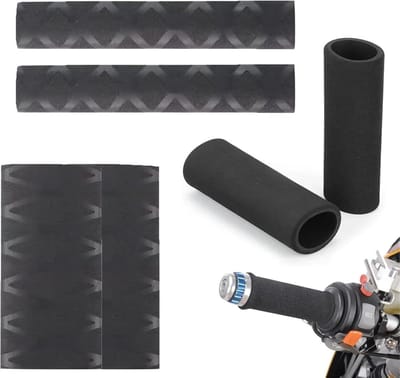 Universele Stuurgrepen - Motor Handvatten - Comfortabel Rijden - Antislip Ontwerp - 3 Paar - Zwart