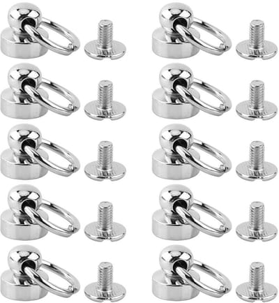 Dailygoods- Klinknagels 10 Stuks - Messing Klinknagels - Leren Klinknagels - Holnieten - Schroef Klinknagels - Professionele Kwaliteit - Klinknagel