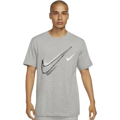 Nike Court Swoosh-logo-T-shirt voor heren in grijs