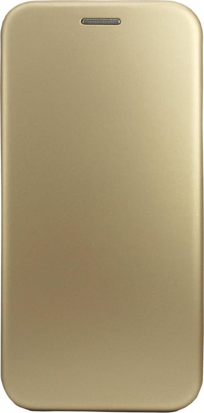 Hoesje geschikt voor Samsung Galaxy A6 (2018) - Kunstlederen Wallet Book Case Cover Portemonnee - Goud - van iCall