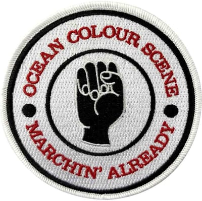 Ocean Colour Scene - Marchin' Fist Patch - Wit
