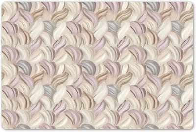 Placemats 45x30 cm - Placemat kunststof - 1 stuk - Abstract - Golvend - Pastel - Borden onderleggers - Decoratie voor op tafel - Keuken tafeldecoratie accessoires - Vinyl onderlegger - Tafelversiering