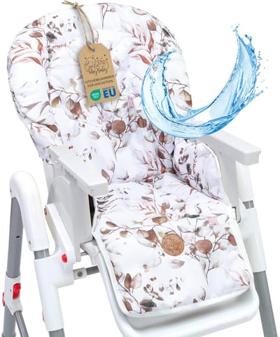 Stoelverkleiner voor kinderstoel Baby Stoelkussen Stoel - Kinderzitkussen voor Ikea Peg Perego Kinderstoel Stoelhoes voor kinderstoel Babystoel en kinderstoelen Oeko-Tex certificaat Bladeren