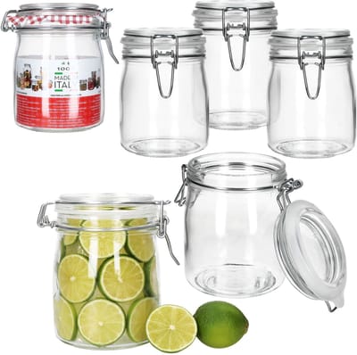 Set van 6 inmaakpotten met draaidop NORMA 0.75L - 17103020S
