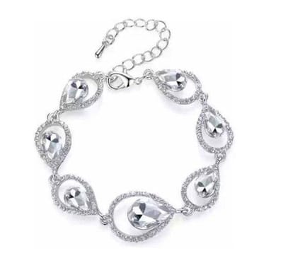 Jomide Armband - Zilverkleurig - Minlover Teardrop