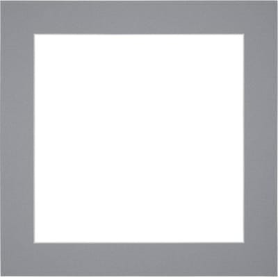 Passe-Partout Fotomaat 20x20 cm - Lijstmaat 30x30 cm - Grijs - Museumkarton - Fotolijst niet inbegrepen