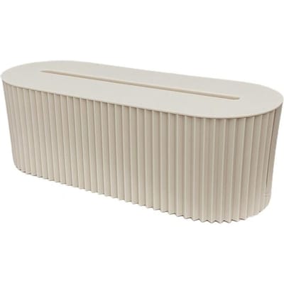Stekkerdoos Opbergdoos Kabel Draad Organizer Koffer Stopcontact Draadloze WiFi Router Armband Desktop Datakabel Stekker Houder Plank beige