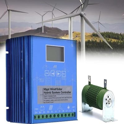 Laadcontroller - Energiebeheer - Off-grid Systemen - MPPT Wind Technologie - 12/24/48V - Zwart