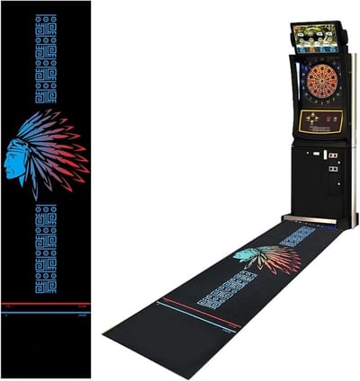 Rubberen Dartmat - Werplijn Teenlijn - Bescherming Vloer - Machinewasbaar Nylon - 295x70cm