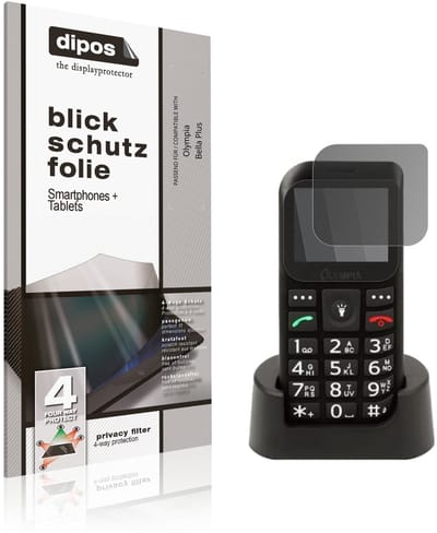 dipos – Matte Privacy Screenprotector geschikt voor Olympia Bella Plus | Anti-Spy Beschermfolie
