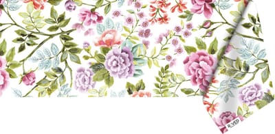 Raved Tafelzeil 140×140 cm - Hortensia Groen – PVC - Afwasbaar - Binnen/Buiten