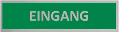 CombiCraft Aluminium Deurbordje "Eingang " 165x45mm met tape
