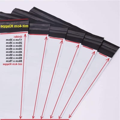 100 Stuks Folie Enveloppen - Plastic Verzendzakken voor Bescherming en Discretie
