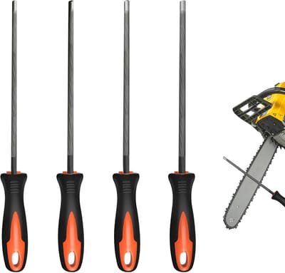 Vijlenset Metaal - Ronde Vijlen - Scherpen en Bewerken - 4 Verschillende Maten - 3.2-5.5mm - Grijs