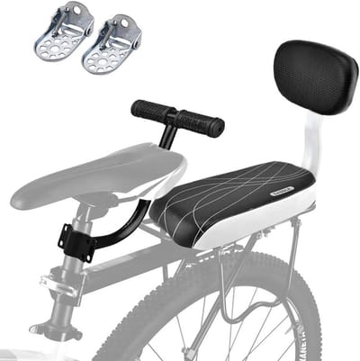 Comfortabel Achterbankkussen voor Fiets met Rugleuning en Armsteunen voor Kinderen