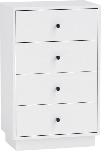 HOMCOM ladekast - spaanplaat - 47L x 29B x 75H cm - wit