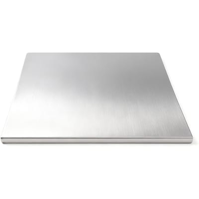 Planche à découper en acier inoxydable Bord en L antidérapant Planche à découper de cuisine pour fruits légumes viande préparation pâtisserie Type 1 white