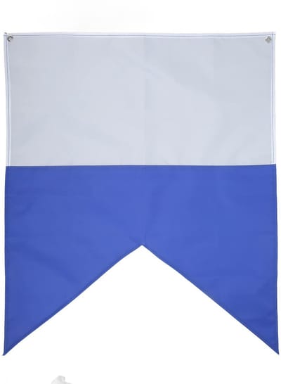 Dailygoods- Duikvlag Blauw/Wit - Polyester - Draagbaar Ontwerp - Zichtbare Waarschuwing - Veiligheid voor Duikexpeditie - Gemakkelijk te Monteren - Duikvlaggen