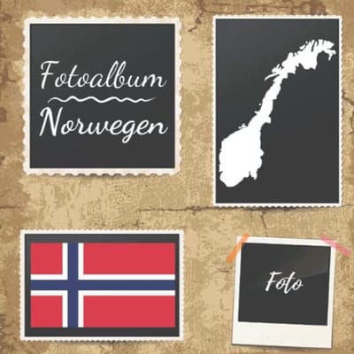 Fotoalbum voor Urlaubsfotos uit Noorwegen - 110 blanco pagina's voor onvergetelijke herinneringen