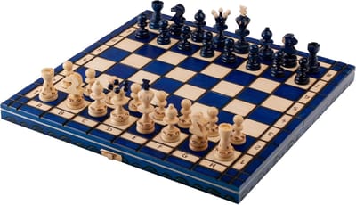 Houten Schaakbord van Hoge Kwaliteit - Opvouwbare Schaakset 35cm met Duurzame Figuren