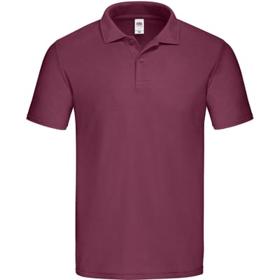 Fruit of the Loom Heren Origineel Piqué Poloshirt (Bourgondië)