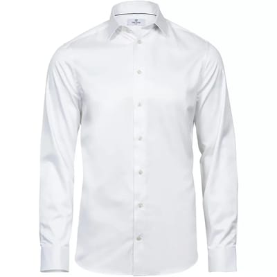 Tee Jays - Luxury Shirt Slim Fit - White maat S