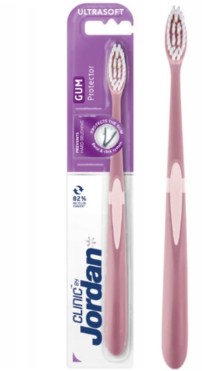 Jordan Clinic Gum Protector – Handtandenborstel – Ultra Zachte Borstels – Bend & Click – 1 stuk