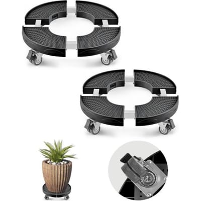 VEVOR Transportkar met 4 vergrendelbare wielen, draagvermogen 181 kg, 2 stuks afvalcontainers 380-580 mm verstelbaar, transportkar, multifunctionele transporthulp, zwart