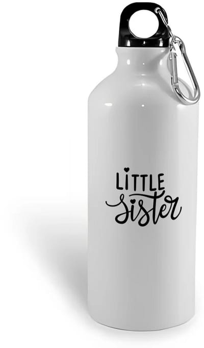 Hacebo® - Little sister waterfles - Zus - zusje - cadeau - verjaardag - jongste zus - familie - water fles - 400ML
