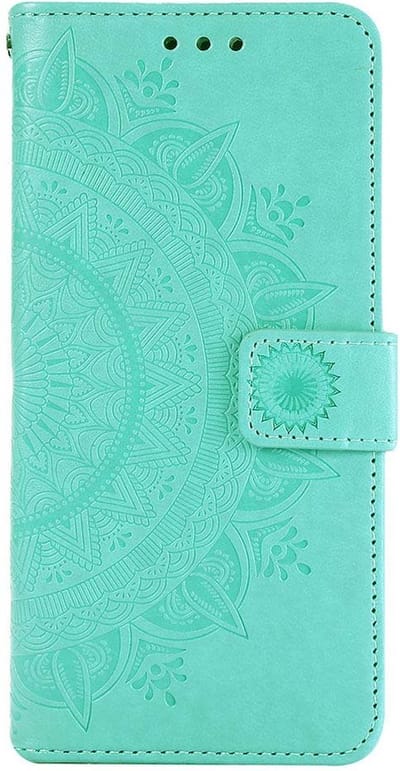 Shop4 - Geschikt voor Xiaomi Redmi Note 11 Pro Hoesje - Wallet Case Mandala Patroon Mint Groen