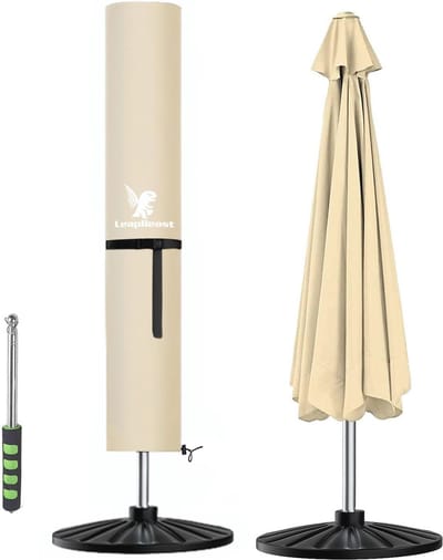 Beschermhoes voor zweefparasol - 600D Oxford - UV-bescherming - weerbestendig - 2 tot 5 m - 240-57-57-57 cm