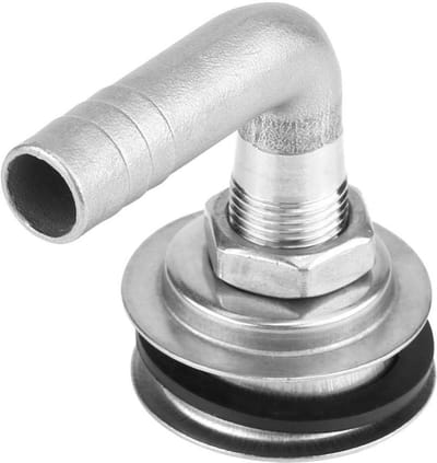 Dailygoody - Boot Brandstof Ventilatie - Universeel - Roestvrijstalen Flush Mount - 90° - Voor Gas Tank - Geschikt voor 5/8" Slang